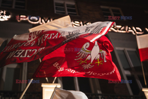 Protest przeciwko decyzji PKP, Gdańsk