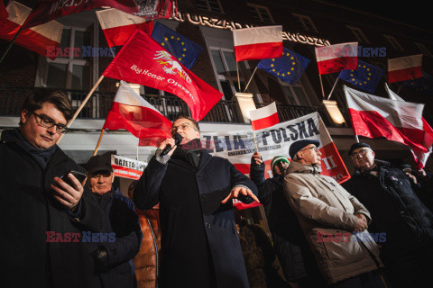 Protest przeciwko decyzji PKP, Gdańsk