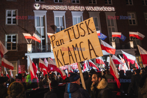 Protest przeciwko decyzji PKP, Gdańsk