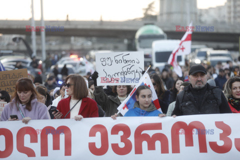 24. dzień protestów w Gruzji