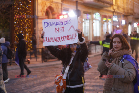 24. dzień protestów w Gruzji