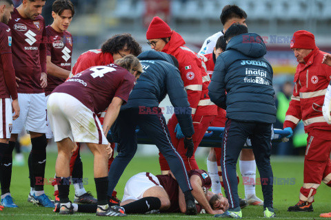 Sebastian Walukiewicz kontuzjowany podczas meczu Torino - Bologna