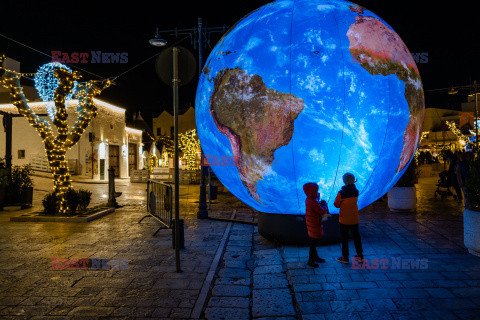 Zimowy festiwal światła w Alberobello