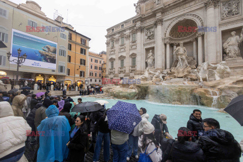 Fontanna di Trevi w Rzymie po renowacji