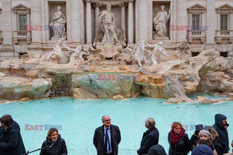 Fontanna di Trevi w Rzymie po renowacji