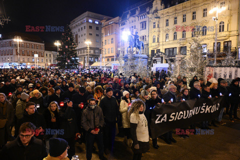 Marsz "Spacer po bezpieczną szkołę" w Zagrzebiu