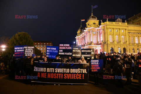 Marsz "Spacer po bezpieczną szkołę" w Zagrzebiu