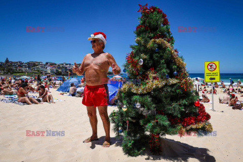 Boże Narodzenie na Bondi Beach w Australii