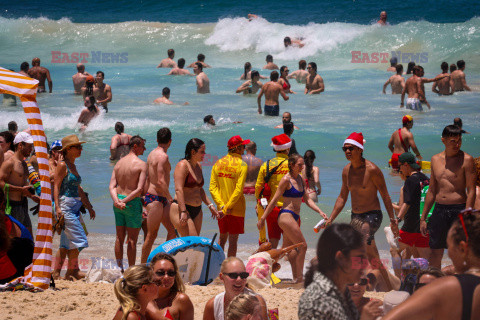 Boże Narodzenie na Bondi Beach w Australii