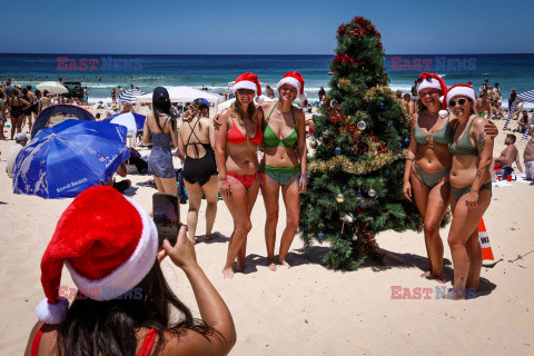 Boże Narodzenie na Bondi Beach w Australii