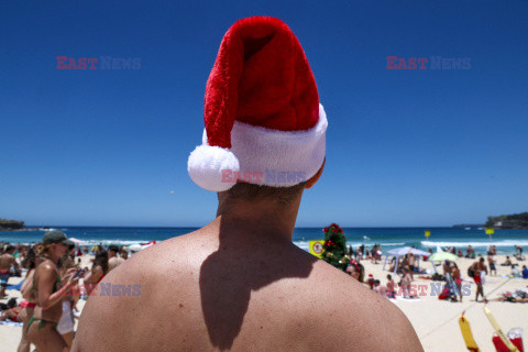 Boże Narodzenie na Bondi Beach w Australii