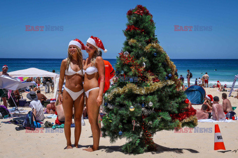 Boże Narodzenie na Bondi Beach w Australii