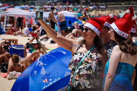 Boże Narodzenie na Bondi Beach w Australii