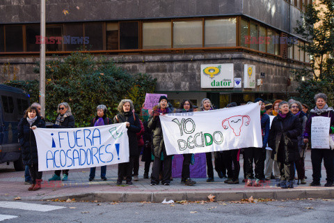 Demonstracja w obronie prawa do aborcji w Madrycie