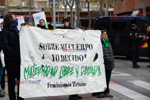 Demonstracja w obronie prawa do aborcji w Madrycie