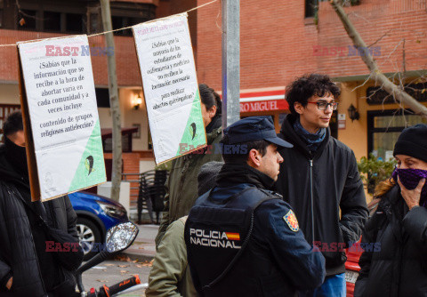 Demonstracja w obronie prawa do aborcji w Madrycie