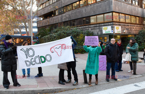 Demonstracja w obronie prawa do aborcji w Madrycie