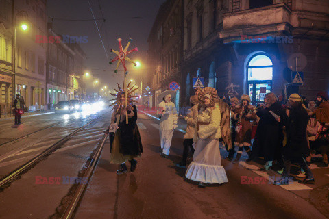 Korowód kolędniczy w Krakowie