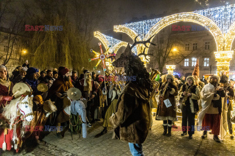 Korowód kolędniczy w Krakowie