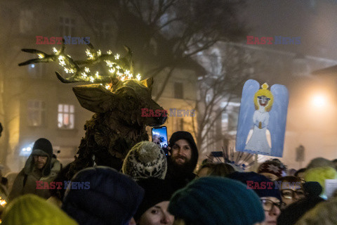 Korowód kolędniczy w Krakowie