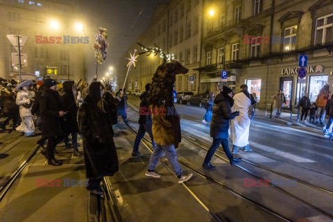 Korowód kolędniczy w Krakowie