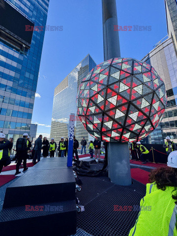 Test noworocznej kuli na Times Square