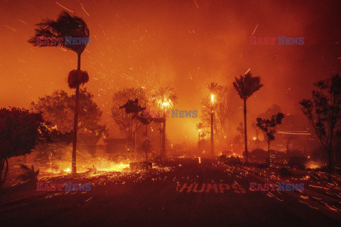 Potężne pożary w hrabstwie Los Angeles