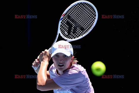 Iga Świątek trenuje przed Australian Open