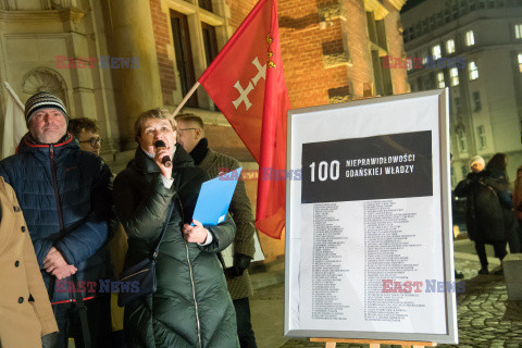 Dulkiewicz do dymisji - protest mieszkańców w Gdańsku