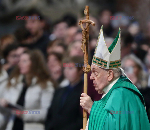 Papież Franciszek przewodniczy Mszy Świętej z okazji Jubileuszu Dziennikarzy