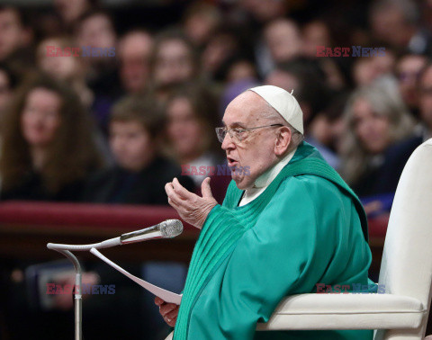 Papież Franciszek przewodniczy Mszy Świętej z okazji Jubileuszu Dziennikarzy