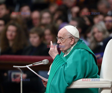 Papież Franciszek przewodniczy Mszy Świętej z okazji Jubileuszu Dziennikarzy