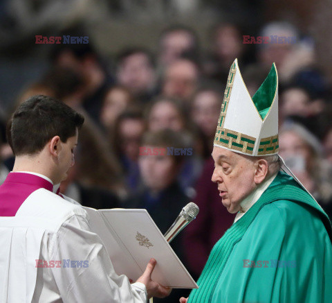 Papież Franciszek przewodniczy Mszy Świętej z okazji Jubileuszu Dziennikarzy