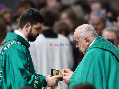 Papież Franciszek przewodniczy Mszy Świętej z okazji Jubileuszu Dziennikarzy