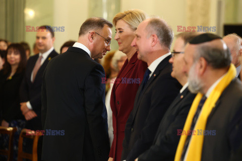 Noworoczne spotkanie Pary Prezydenckiej ze społecznością żydowską