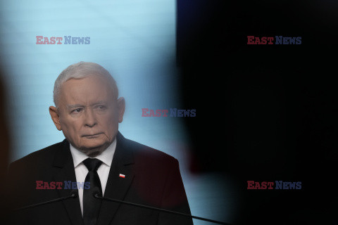 Konferencja prasowa Jarosława Kaczyńskiego i Mariusza Błaszczaka