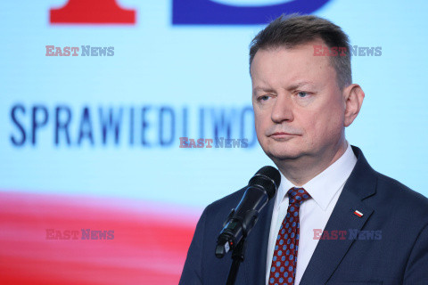 Konferencja prasowa Jarosława Kaczyńskiego i Mariusza Błaszczaka