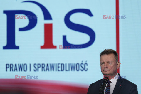 Konferencja prasowa Jarosława Kaczyńskiego i Mariusza Błaszczaka