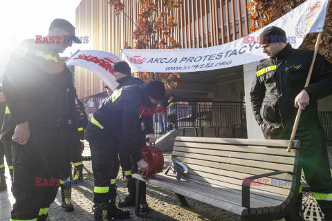 Protest służb mundurowych w Gdańsku