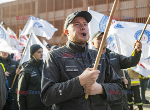 Protest służb mundurowych w Gdańsku