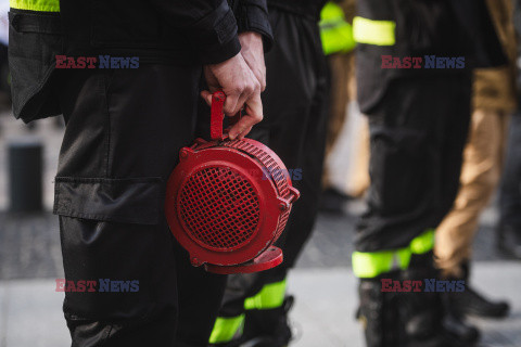 Protest służb mundurowych w Gdańsku