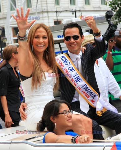 Jennifer Lopez i Marc Anthony wzięli udział w paradzie Portorykańczyków