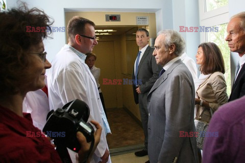 Jose Carreras w Toruniu wizyta w Szpitalu Miejskim