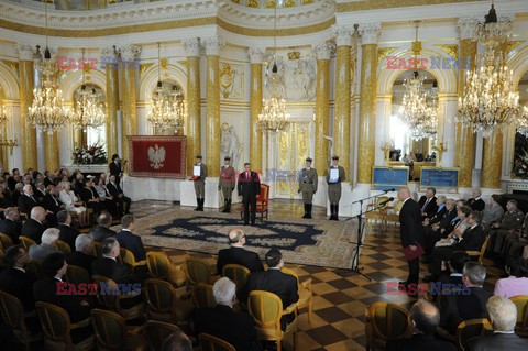 Przekazanie Insygniów Orderów na Zamku Królewskim