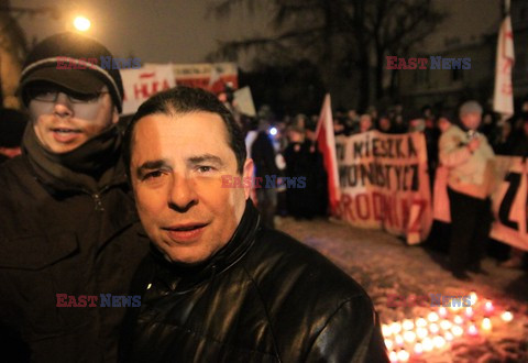 Protest pod domem gen. Wojciecha Jaruzelskiego