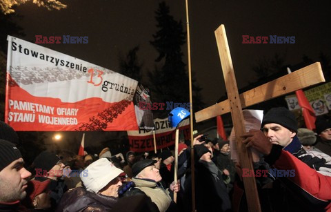 Protest pod domem gen. Wojciecha Jaruzelskiego