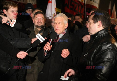 Protest pod domem gen. Wojciecha Jaruzelskiego