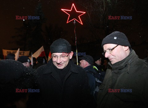 Protest pod domem gen. Wojciecha Jaruzelskiego