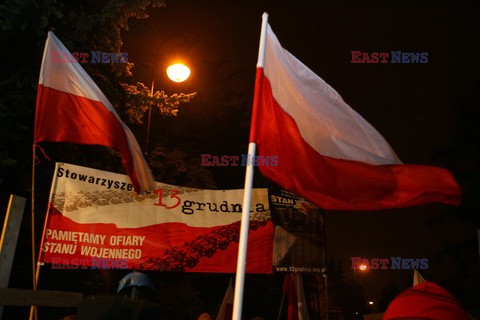 Protest pod domem gen. Wojciecha Jaruzelskiego