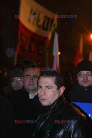 Protest pod domem gen. Wojciecha Jaruzelskiego